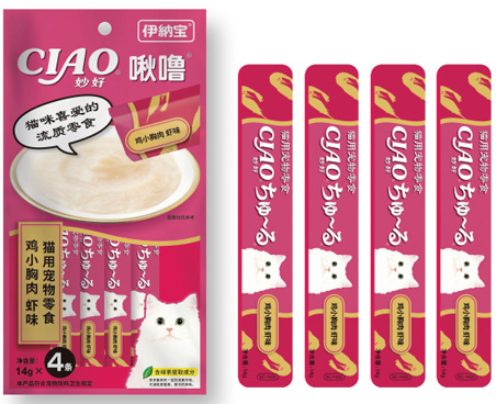 猫用宠物零食妙好啾噜4条装