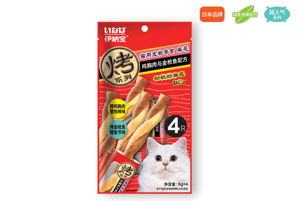 猫用宠物零食妙好烤系列-麻花4条装